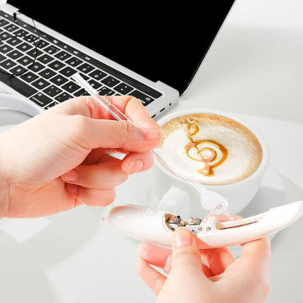 Electrical Latte Art Pen For Coffee Cake Spice Pen Decor Cake Carving Coffee AU - Aimall