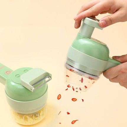 4 in 1 Mini Handheld Electric Vegetable Cutter Wireless Food Chopper Grinder AU - Aimall