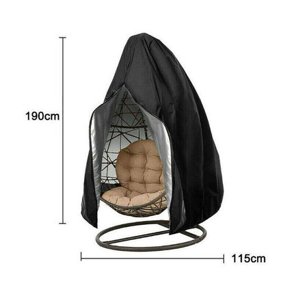 Hanging Swing Egg Chair Cover Furniture Garden Rattan Outdoor Rain Waterproof AU - Aimall