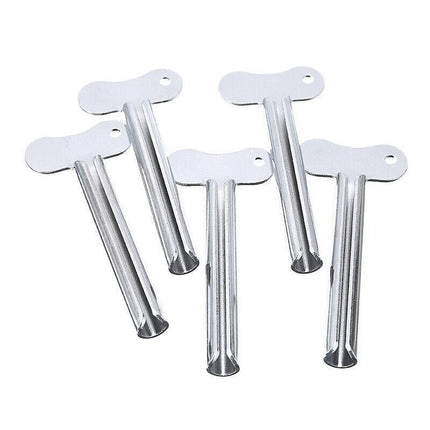 4X Stainless Steel Tube Toothpaste Squeezer Easy Key Dispenser Rolling Holder AU - Aimall