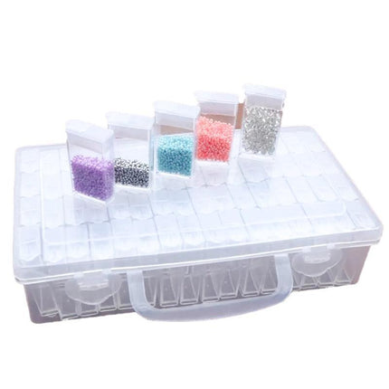 New 64 Grid Diamond Painting Storage Box Art Nail Bead Accessories Case Kit - Aimall