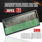 90PCS Diamond Burr Engraving Rotary Tool Drill Bit Kit Burrs DREMEL AU 90 pc 3mm - Aimall