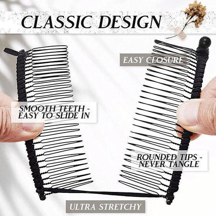 Vintage Banana Hair Clip Christmas Hair Claw Accessory Stretchable Banana Comb - Aimall