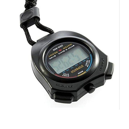 2X Handheld Stop watch Digital Chronograph Sports Counter StopWatch Timer Alarm - Aimall