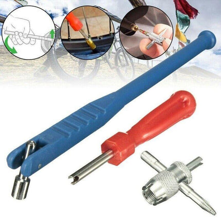 3PCS Car Tyre Valve Stem Puller base Quick Remover Tire Repair Installer Tool - Aimall