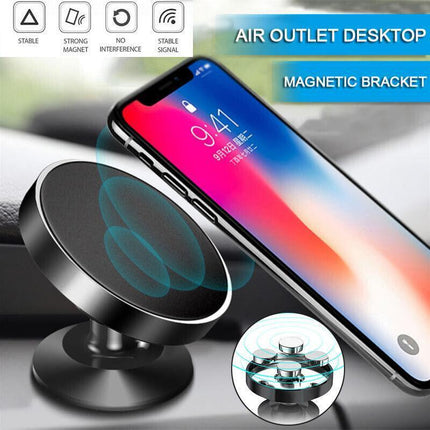 360° Rotating Magnetic Car Mobile Phone Holder Mount Stand Cradle For Phone GPS - Aimall