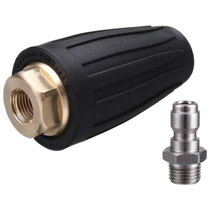 4000PSI Turbo Nozzle for Pressure Washer Rotating Nozzle and 5 Tips 1/4" Quick - Aimall