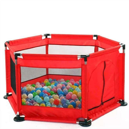 130CM Baby Playpen Child Play Mat Interactive Safety Gate Slide Fence Game Set - Aimall