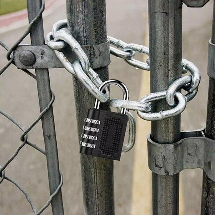2PCS 4 Digit Combination Lock Key Security Padlock Anti Rust Weather Proof Locks - Aimall