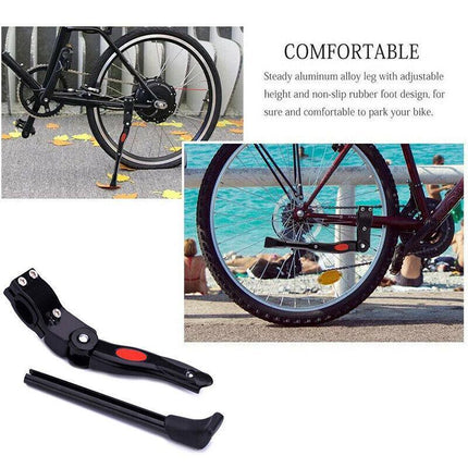 Bicycle Mountain Bike Adjustable Rear KickStand Prop Side Parking Support AU - Aimall