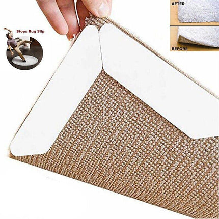 8PCS Rug Mat Carpet Safety Gripper Reusable Non Slip Anti Skid Washable Grip Pad - Aimall