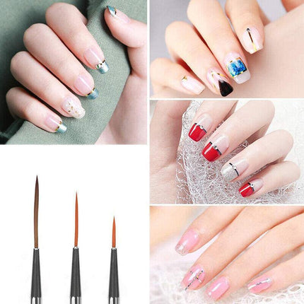 30pcs DIY Nail Art Painting Drawing Design Brushes Dotting Pen Tool Pen kit AUS - Aimall