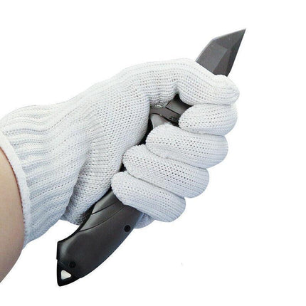 Anti Cutting Gloves Cut Resistant Level 5 Kitchen Butcher Protection Medium Size - Aimall