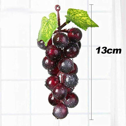 10PCS Bunch Artificial Lifelike Grapes Wedding Decoration Mini Fake Fruit Decor - Aimall