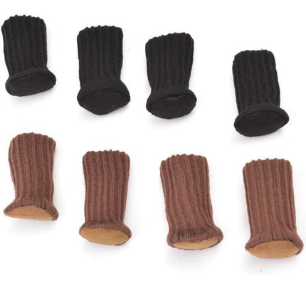 24PCS Knitted Table Chair Leg Socks Sleeve Floor Protector Furniture Feet Covers - Aimall
