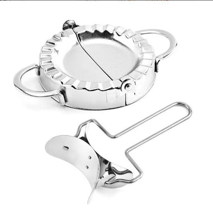 10 Dumpling Maker Stainless Steel Dough Press Pie Ravioli Making Mold Mould Tool - Aimall