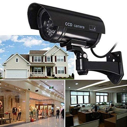 2/4 Sets Flash LED Light Fake Dummy Camera Night Security Surveillance CCTV - Aimall