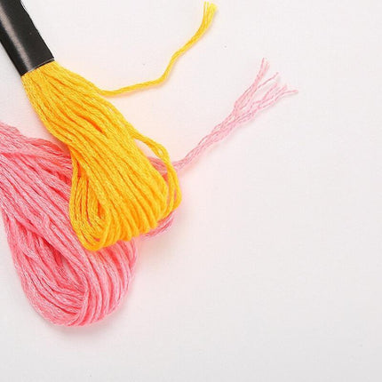 100 Colourful Egyptian Cross Stitch Cotton Sewing Skeins Embroidery Thread Floss - Aimall