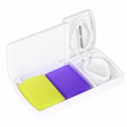 Pill Cutter Box Grinder Medicine Box Tablet Crusher Pill Splitter Storage Case - Aimall