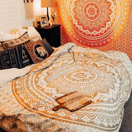 2M Large Indian Bohemian Wall Hanging Tapestry Mandala Tapestries Bedroom Decor - Aimall
