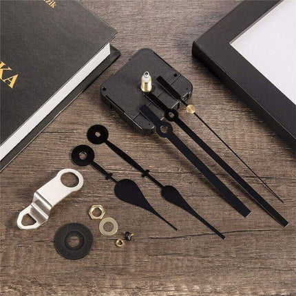 12PCS Wall Clock Quartz Movement Motor Mechanism Long Spindle Hands Repair Kit - Aimall