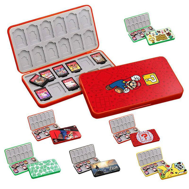 24in1 Magnetic Game Card Case Cover Storage Box Holder For Nintendo Switch /Lite - Aimall