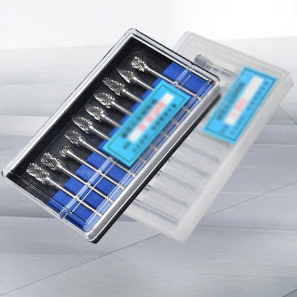 10x Tungsten Steel Solid Carbide Rotary Burrs Bit For Dremel Accessories Tool HG - Aimall