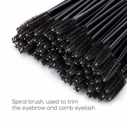 50-200 Disposable Mascara Wands Eyelash Brushes Applicator Lash Extension Brush - Aimall
