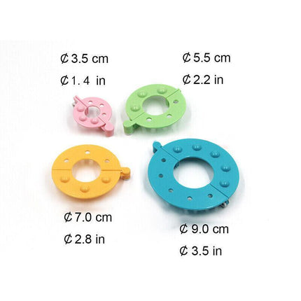 8Pcs Pompom Maker Kit 3.5/5.5/7/9cm 4 Sizes Knitting L-oom DIY Pom Pom Maker AU - Aimall