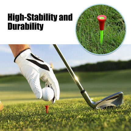 30PCS 83MM Golf Tees Multi Color Plastic With Rubber Cushion Top High Quality AU - Aimall