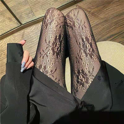 Sexy Pantyhose Stockings Fishnet Floral Lace Pattern Fashion Tights Black Au Aimall