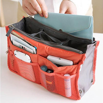 Bag Insert Organiser Handbag Women Travel Makeup Purse Wallet Pouch Organiser AU - Aimall