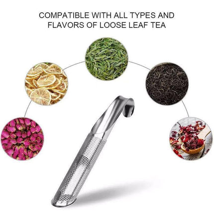 Stainless Steel Tea Infuser Leaf Strainer Herbal Mesh Loose Filter Diffuser Mug - Aimall