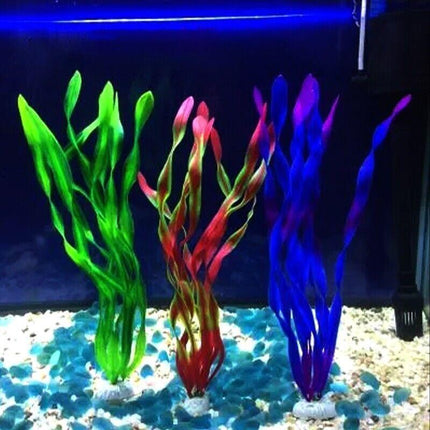 Green Artificial Plants Fish Tank Aquarium Aquatic Plants Simulated Water Grass - Aimall
