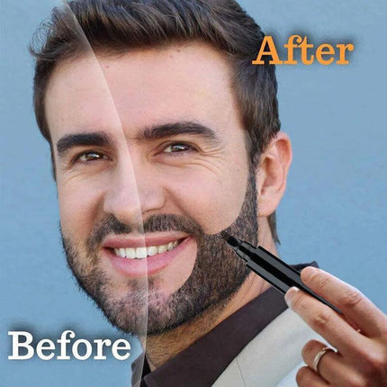 Hair Beard Filler Pen Beard Camouflage Hair Grower Beard Fr Men With Beard Brush - Aimall