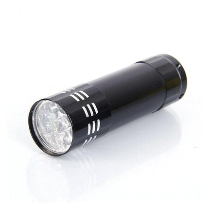 Mini Pocket 9 LED Camping Torch Ultra Flashlight Light Lamp Aluminum ( 1pc) AU - Aimall