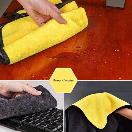6PCS Car Wash Cloth Microfibre Super Absorbent Polishing Cleaning towels Drying - Aimall