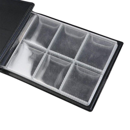 60 Slots Coin Album Holder Storage Collection Collecting Penny Pocket Book Black - Aimall