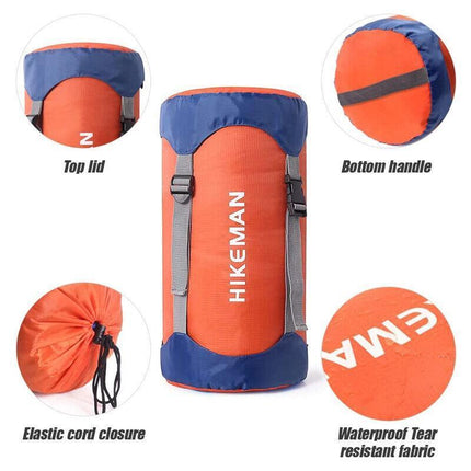 Waterproof Compression Stuff Sack Outdoor Camping Storage Bag Sleeping Bag Cover - Aimall