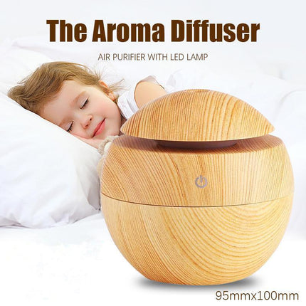 Ultrasonic Aroma Air Humidifier Aromatherapy Diffuser Essential Oil LED Purifier - Aimall