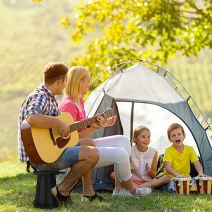 Folding Stool Seat Portable Retractable Telescopic Camping Fishing Travel Chair - Aimall