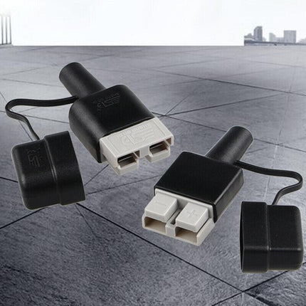 4PCS Waterproof 50A Anderson Plug Dust Cable Sheath Cover Black With Cap New AU - Aimall