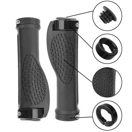 Cycling Lock-On MTB Ergonomic Mountain Bike Rubber Grips Bicycle Handlebar AU - Aimall