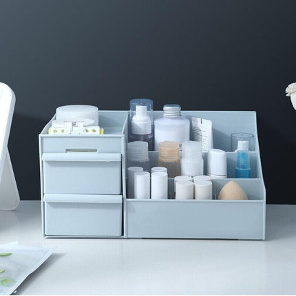 Cosmetic Makeup Organizer with Drawers Bathroom Skincare Storage Box Holder Case - Aimall