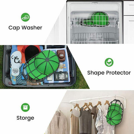 Hat Washer Baseball Hat Cleaner Cap Washer Hat Washing Cage Holder Frame AU - Aimall