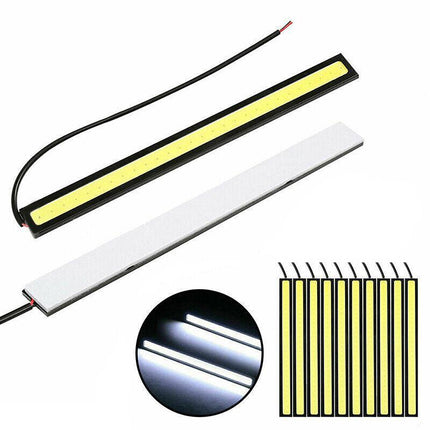 10X 12V Waterproof White DRL LED Strip Lights Bars Camping Caravan Boat Car COB - Aimall