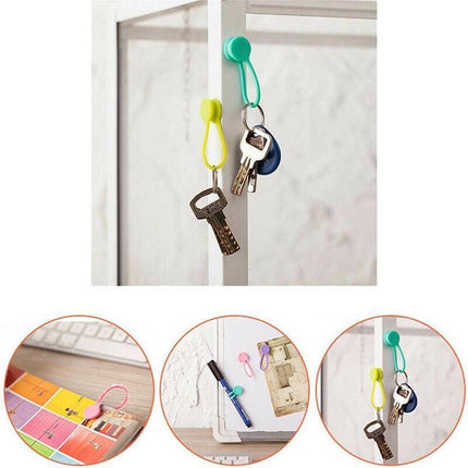 10Pcs Magnetic Tie Cable Organiser Headphone Earphone Cord Winder Holder Clip AU - Aimall