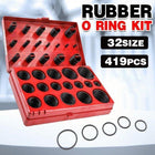 419 PCS Rubber O Ring Kit Metric Grommet Seal Plumbing Garage O-Ring Assortment - Aimall