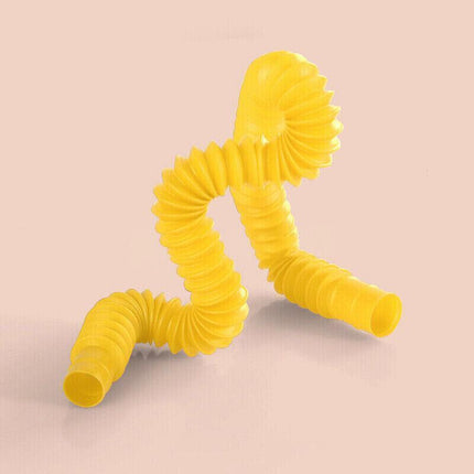 6PCS Fidget Pop Tube Pip Sensory Stress Game Relief Toys Kids Tools Adults Chain - Aimall