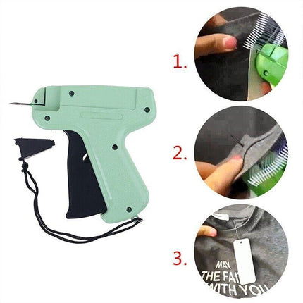 Clothes Garment Price Label Tagging Tags Gun Machine+1000 Glue Needles+5 Needles - Aimall
